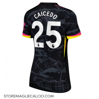 Chelsea Moises Caicedo #25 Maglia Gara Terza Repliche 2024-25 Donna